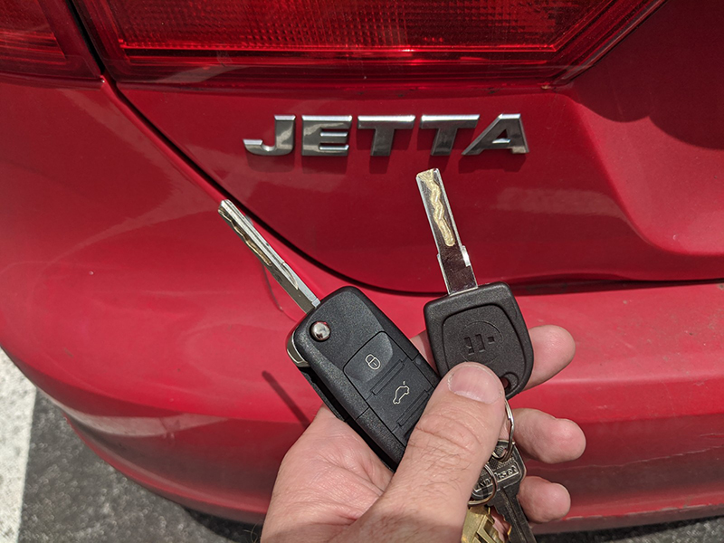 2013 VW Jetta remote key and Valet key All keys lost los angeles